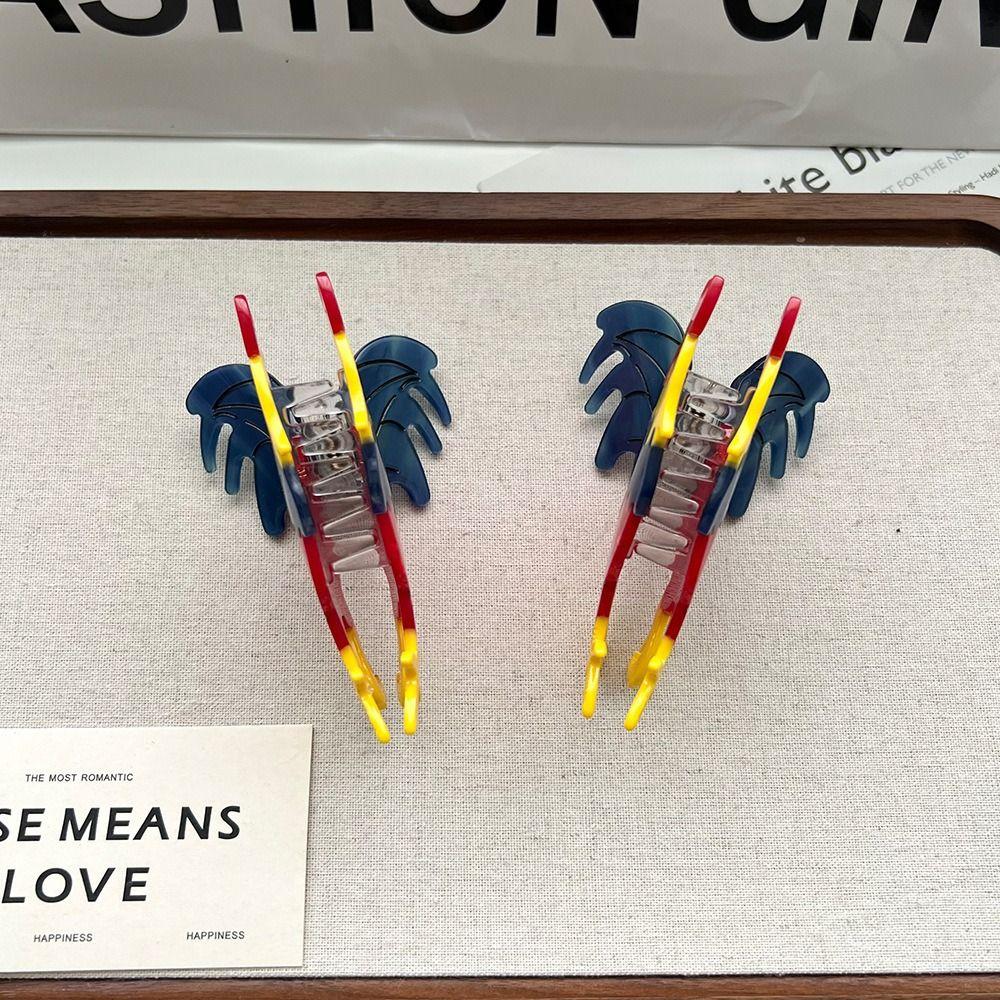 Large Acetate Animal Hair Claw Shark Clip Acetic Acid Hairpin Creative Rooster Hair Clip  Travel