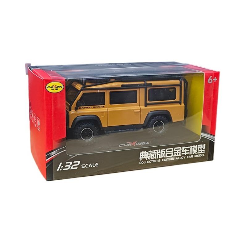 1/32 литой автомобиль для Land Rover Defender Van модель игрушечная машинка со звуком и светом