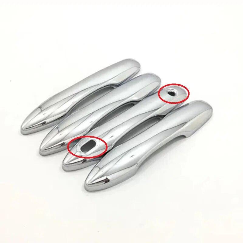 Для Toyota Camry XV70 2017 2018 автомобильный экстерьер ABS хром умный ключ отверстие боковая дверная ручка крышка накладка с отверстиями