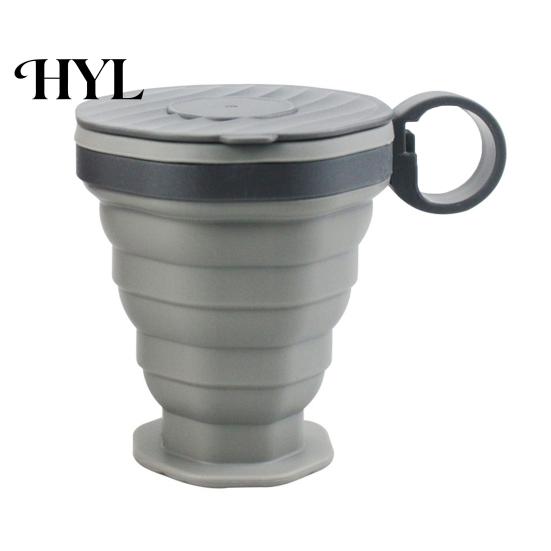Portable Silicone Coffee Tumbler Collapsible Travel Cup for Hot Reusable Foldable And Cold Drinks To-Go Pocket Size Eco-friendly Mug