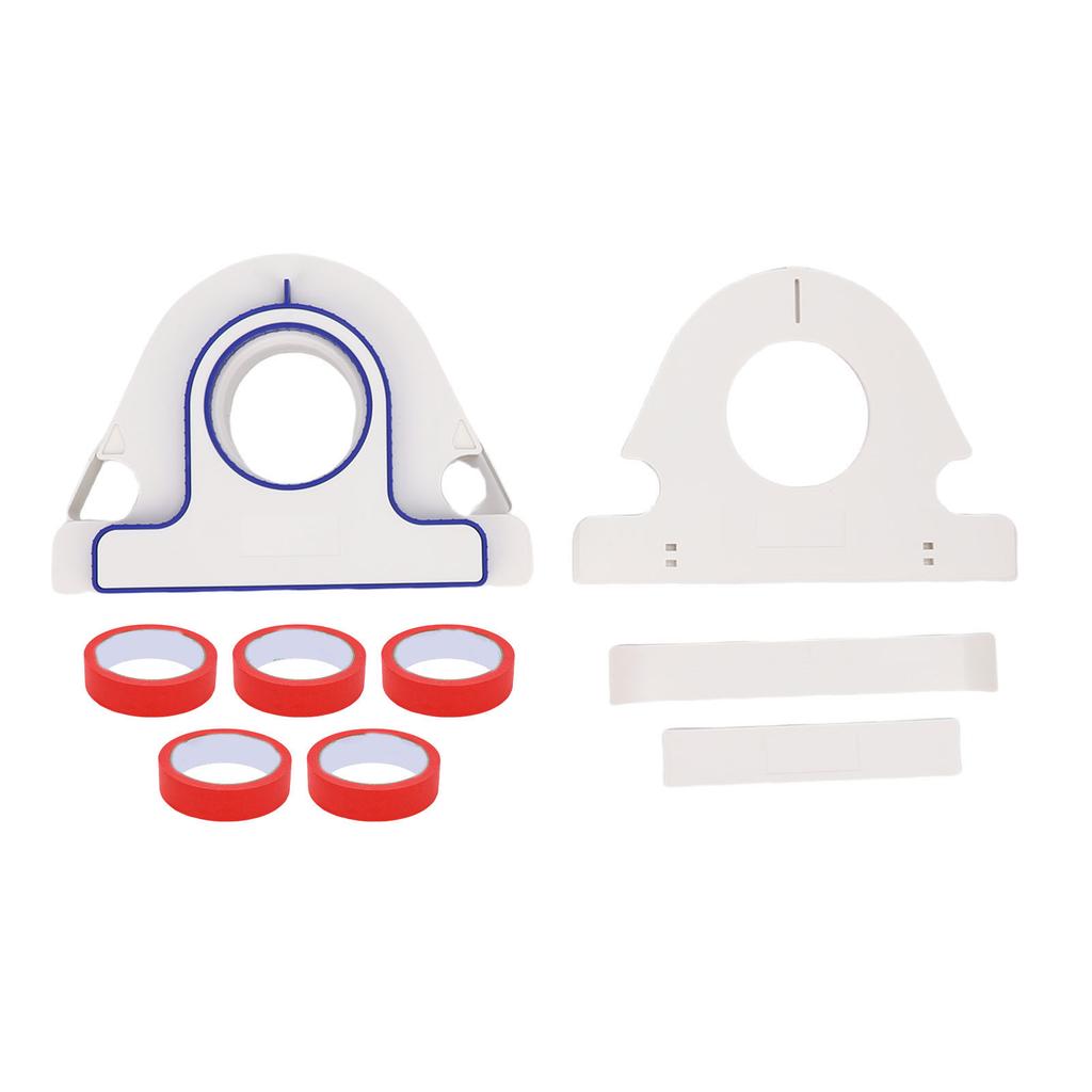 Маскировочная малярная лента, набор аппликатор для маскировочной малярной ленты и красная лента шириной 25 мм, эргономичный портативный маскировочный набор для стен и пола