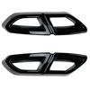 2Pcs/Set Car Rear Exhaust Pipe Tail Throat Exhaust Diffuser Frame Fit For VW Volkswagen Passat B8 2016- Auto Accessories