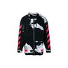 Off-White Tie-Dye Loose Hoodie Sweatshirt Jacket Men Tops Black OMBB010G20FLE0019932