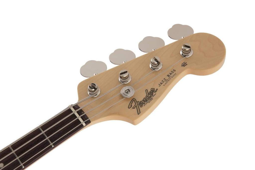 Fender Электробас, сделанный в Японии, традиционный джазовый палисандр 60-х годов, Fiesta Red Bass®, накладка на гриф,
