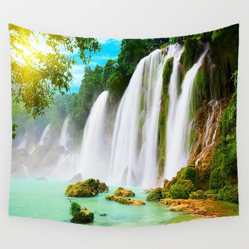 Водопад красивый узор настенный художественный гобелен прямоугольный настенный гобелен настенная роспись гобелен Настенный декор домашний декор гобелен
