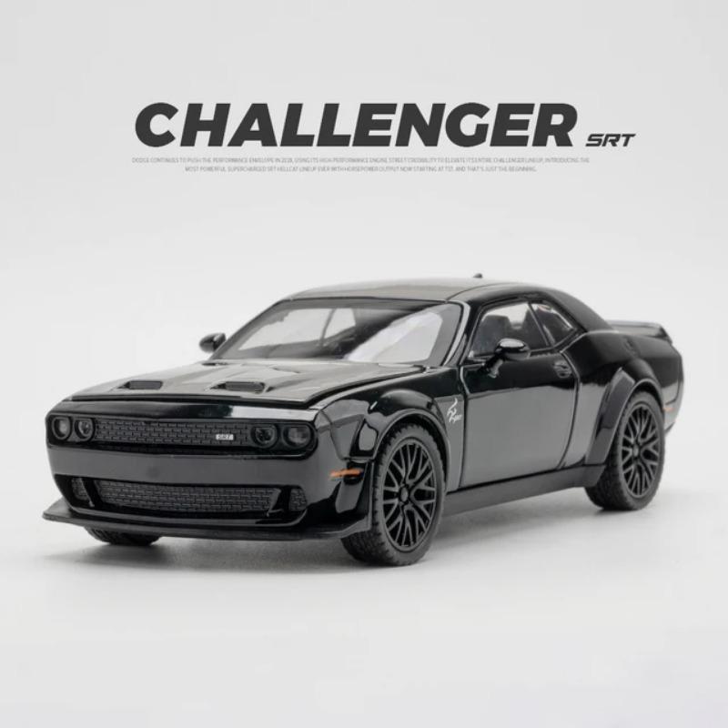 Модель маслкара Dodge Challenger Hellcat Redeye из сплава в масштабе 1/32, со звуком и светом, детская игрушка, коллекционные предметы, подарок на день рождения