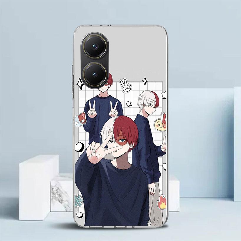 Todoroki Shoto MHA My Hero Phone Case For Xiaomi Poco F7 Ultra X5 X6 X7 Pro M7 Redmi 15C 15 13C 13 12C 12 10C 10 10A 9 9C 9A 9T