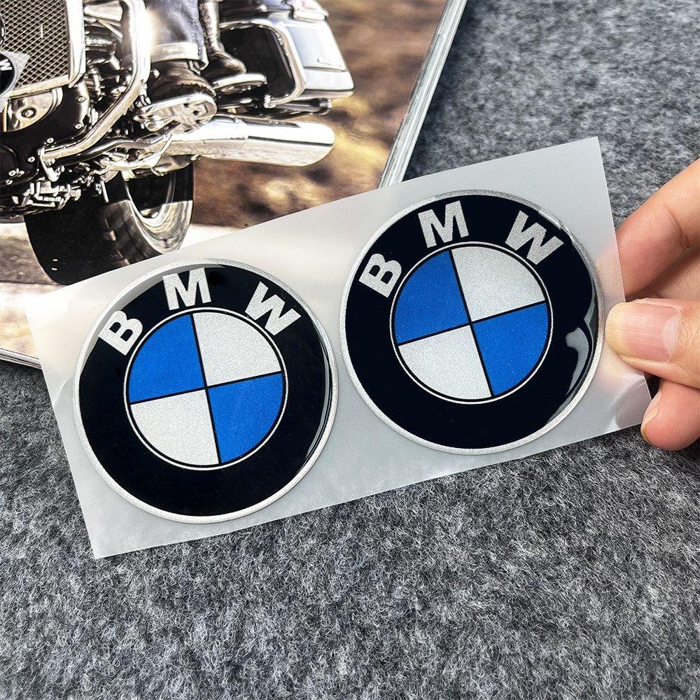 2Pcs 25mm 40mm 55mm 60mm Car Remote Key Emblem Sticker Car Wheel Hub Cap Center Sticker For BMW M Power I3 F15 F16 G20 E34 E36 GNTYA1