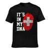 Switzerland Flag Swiss Country Map ITS IN MY DNA Men Women Tshirt Boys Tees T Shirt Hip Hop Tshirts XS5XL 100 Cotton