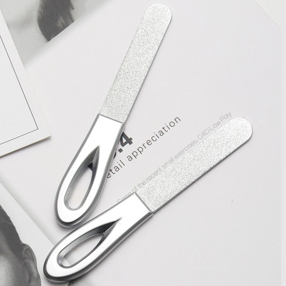 Поверхностный Металлический Полировальный Шлифовальный Инструменты для Маникюра Ногтей Пилка для Ногтей Маникюр Педикюр Скраб Нержавеющая Сталь