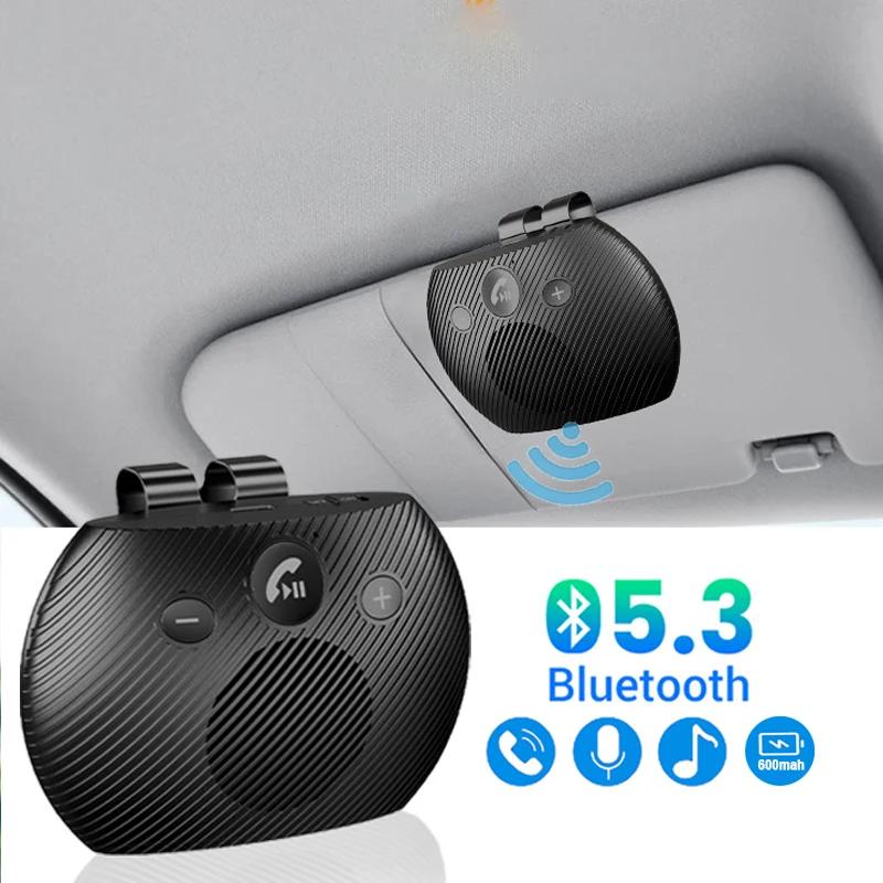 Bluetooth 5.4 Автомобильный комплект Громкая связь Двойной 3 Вт Громкоговоритель Солнцезащитный козырек Динамик MP3-плеер Беспроводной музыкальный приемник с голосовым помощником
