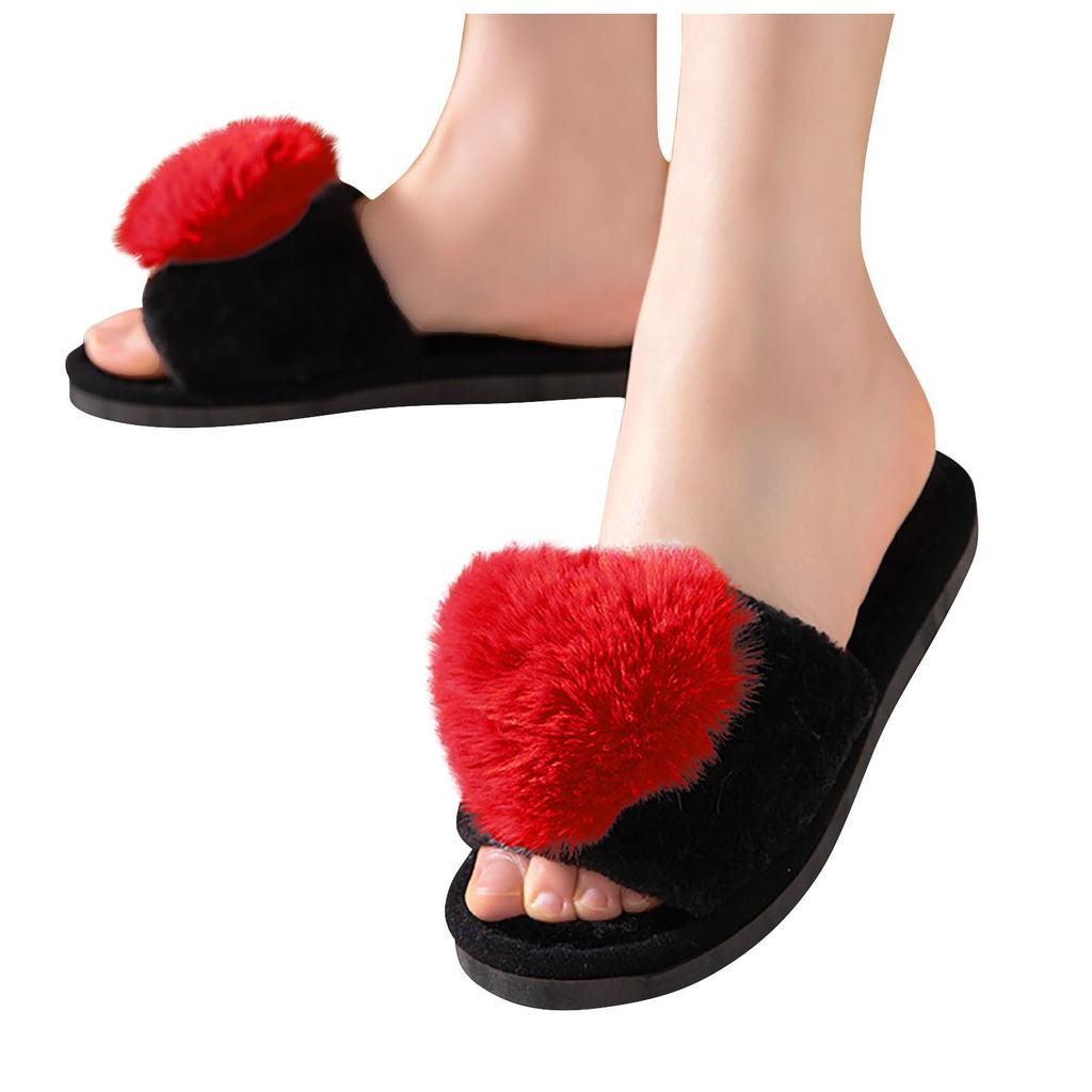 Женские тапочки из коровьего хлопка, теплые домашние милые мягкие плюшевые домашние тапочки