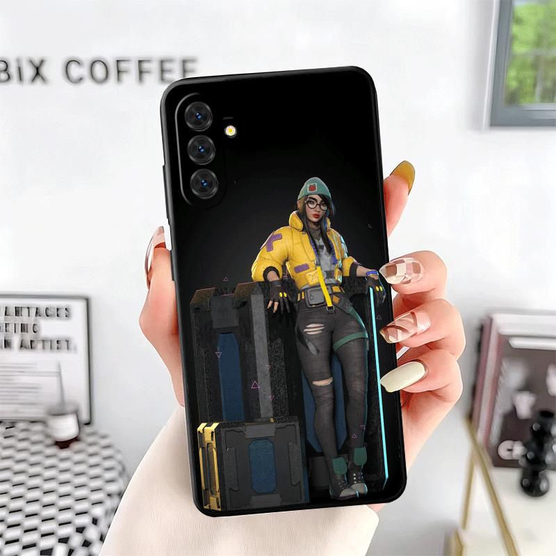 V-Valorant Killjoy Soft Phone Case for Samsung A17 A37 A57 A16 A26 A36 A56 A15 A25 A35 A55 A14 A24 A34 A54 A13 A23 A33 A53 A52 A