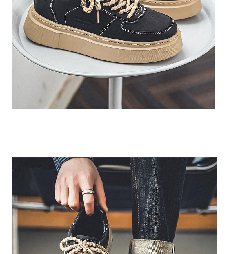 Мужские летние нескользящие кеды для скейтборда - Износостойкая спортивная обувь на толстой подошве для подростков (2024)