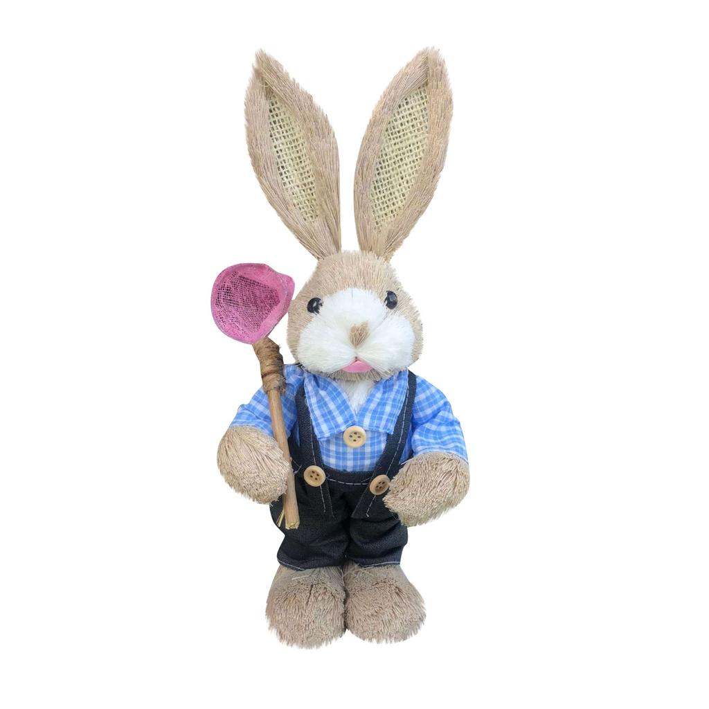 Пасхальные украшения в виде кролика. Украшение дома. Украшение торгового центра. Украшение сада.