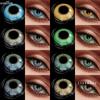 Colored Contact Lenses Eye Makeup Bright Blue Lenses Green Time Colored Contact Lenses Natural Gray Annual Lenses 1 Pair