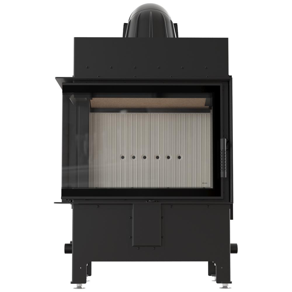 Fireplace Insert KRATKI LUCY Left 12 kW Ø200 Closing and Mounting Kit