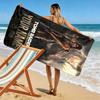 Name Custom Tomb Raider Print Beach Towel, Large Soft Quick Dry Towel for Beach Camping Swimming