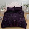 Комплект постельного белья Bohemian Mandala Purple Duvet Cover Set Single Twin Double Queen King Cal King Size