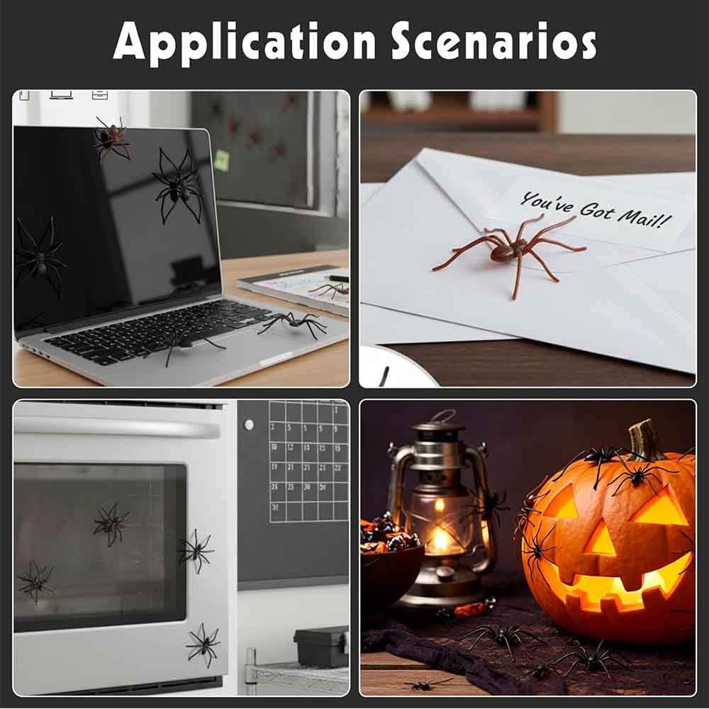 3D Spider Fridge Magnets 10pcs Realistic for Refrigerator Car Garage