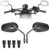 KEMIMOTO KM3106 Motorcycle Mirror, 0.4 Inches (10 Mm), Left and Right Set, Off-Road Mirror,
