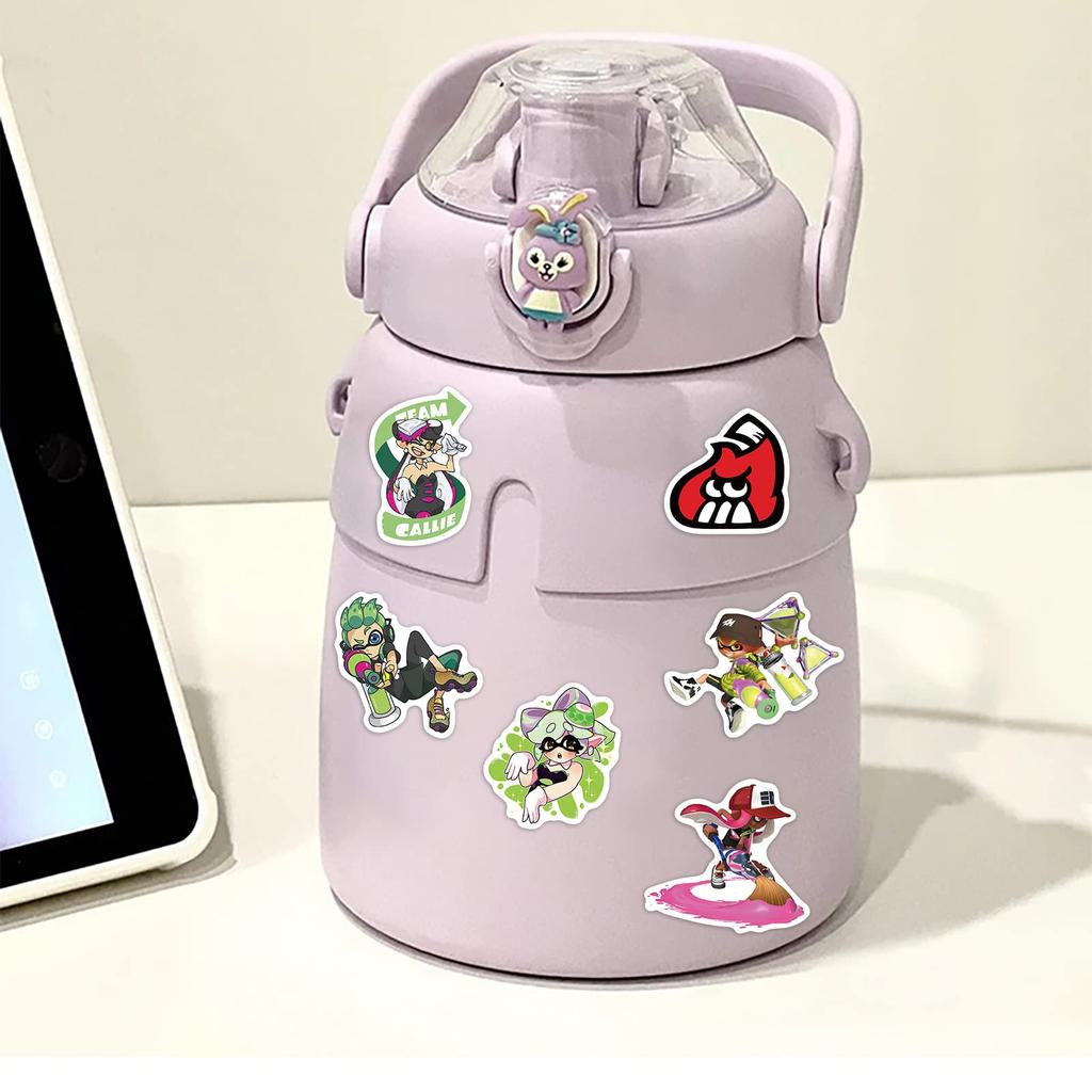 50 штук для набора наклеек Splatoon Милые аниме-наклейки для наклеек Splatoon Наклейки для улицы Наклейки с брендом Водонепроницаемые наклейки для граффити Милые стильные наклейки