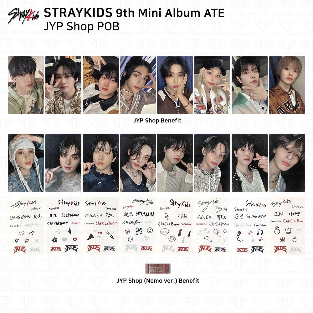 Stray Kids 9-й мини-альбом ATE POB Photocard AppleMusic Aladin Withmuu SKZ KPOP