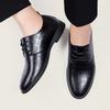 Модная шнуровка, платье на все случаи жизни, обувь, мужские минималистичные оксфорды, мужская кожаная повседневная обувь 2025, новая элегантная обувь на плоской подошве, деловая обувь