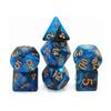 7pcs/lot Blue Black Polyhedral Dice Multi-sided Double Colors Digital Dice D4 D6 D8 D10 D% D12 D20 Entertainment Table Game Dice