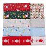 6Pcs/10Pcs Christmas Style Print Cotton Fabric DIY Patchwork Sewing Accessories