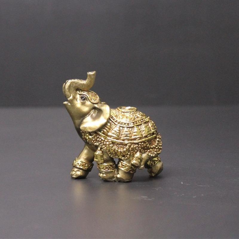 1 шт. Счастливый слон Домашнее украшение Орнамент, Милый орнамент, Домашняя гостиная Бар Кафе Декор Орнамент, Декор комнаты Настольная экспозиция