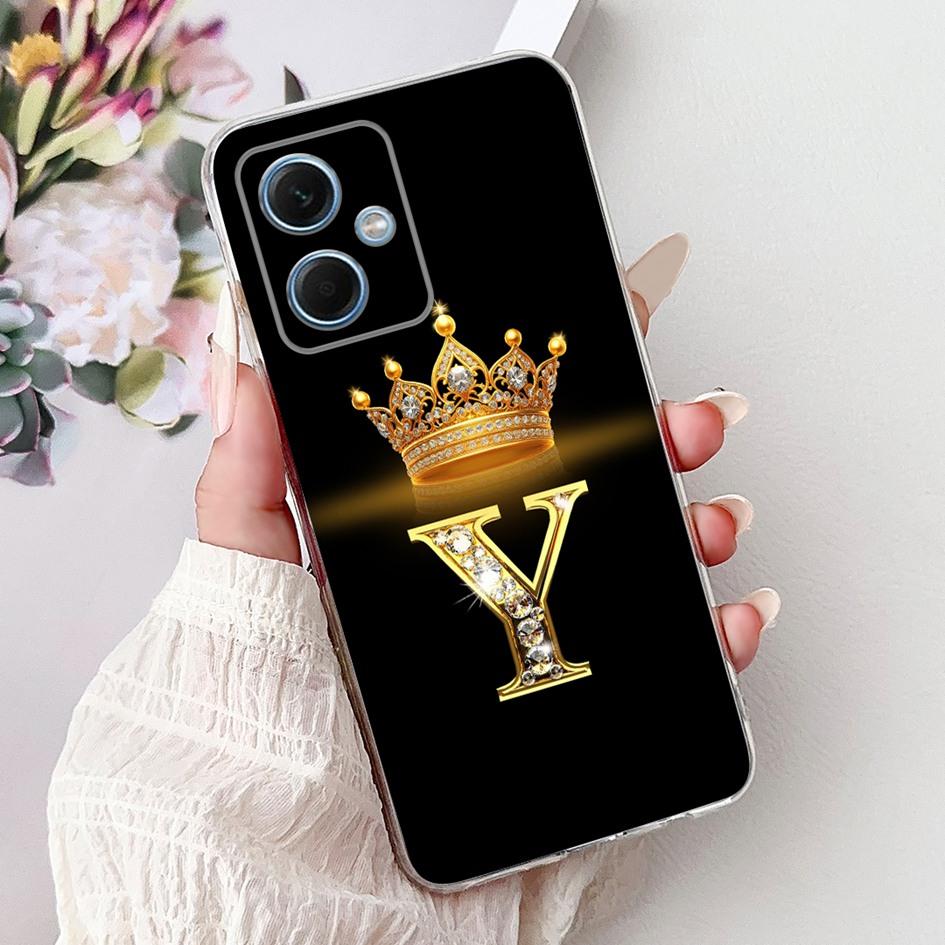 Чехол для Xiaomi Redmi Note 12 5G Милые Буквы Короны Прозрачный Силиконовый Мягкий Тонкий Чехол Для Телефона Redmi Note 12 Pro Plus