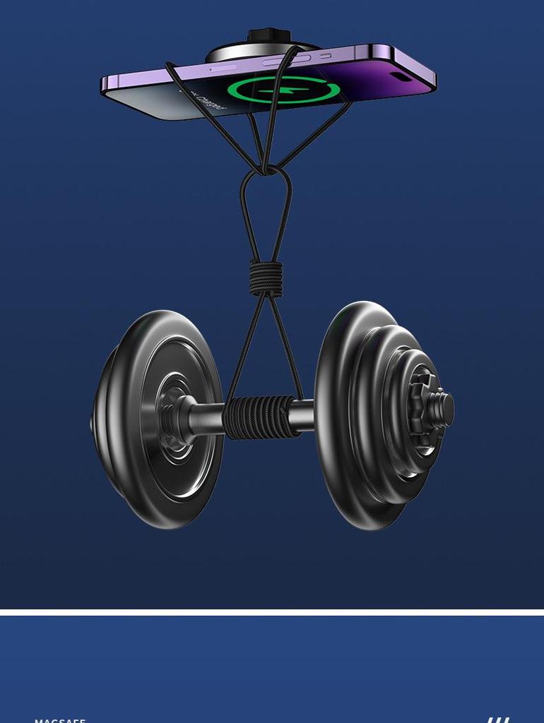 Jaguar Wireless Magnetic Phone Holder & Fast Charger with LED Ambient Light, Compatible with Apple