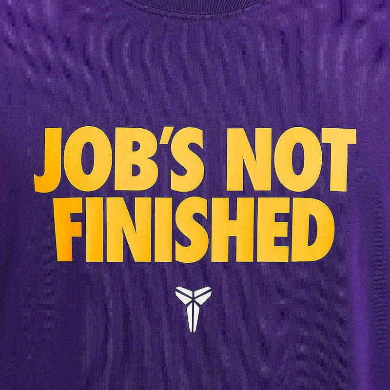 Nike Кобе Удобная Модная Простая Универсальная Футболка с Коротким Рукавом Мужские Топы Фиолетовый II6592547