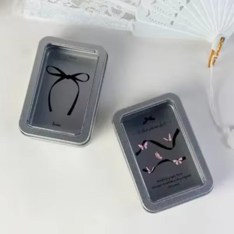 Модный органайзер Kpop Photoaced Organizer Sliver Color Bow Series, настольный держатель для канцелярских принадлежностей, креативный дизайн, мини-коробка для хранения вещей