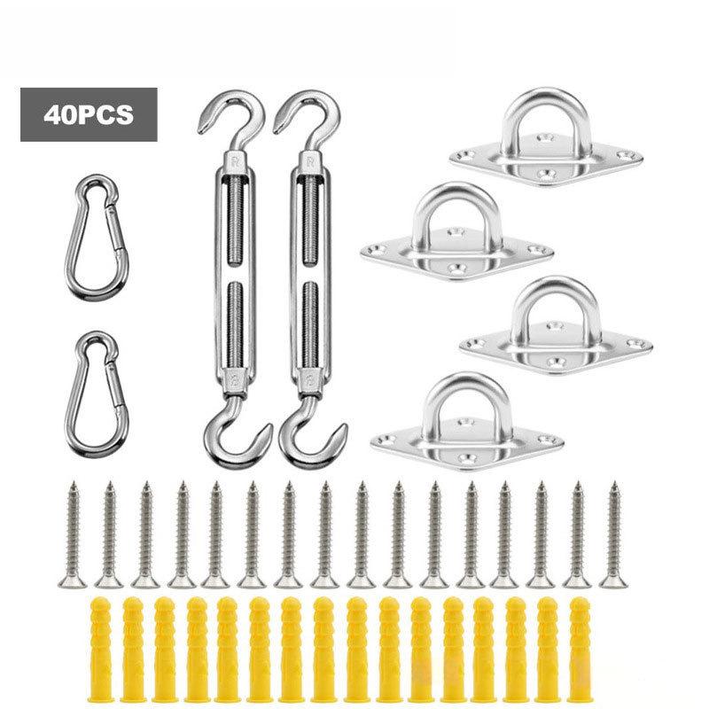 Heavy-Duty Stainless Steel Shade Sail Awning Accessories with Diamond Turnbuckles