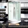Arc-Shaped Integrated Shower Room with Warm Air and Water Barrier