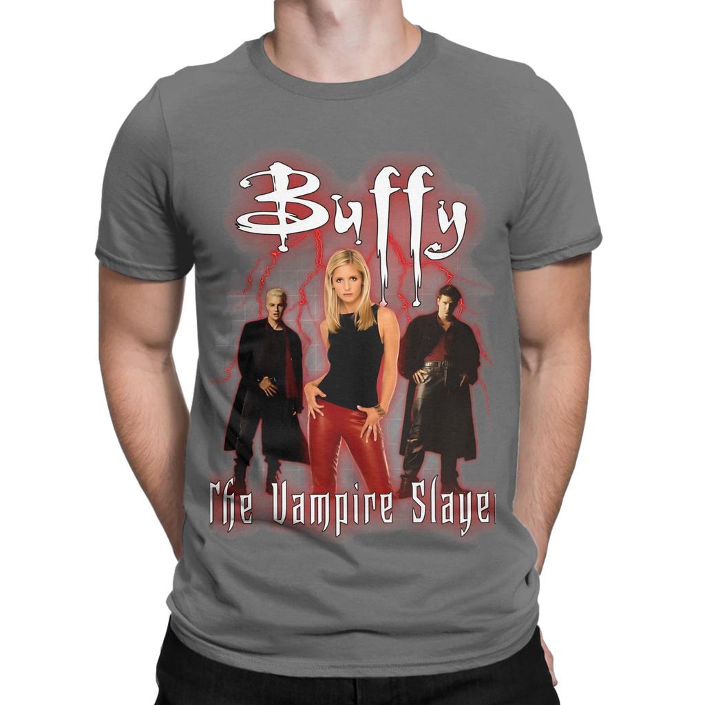 Buffy The Vampire Slayer Lightning Funny 100 Cotton Tshirt Buffy The Vampire Slayer Band Tees Tops For Unisex