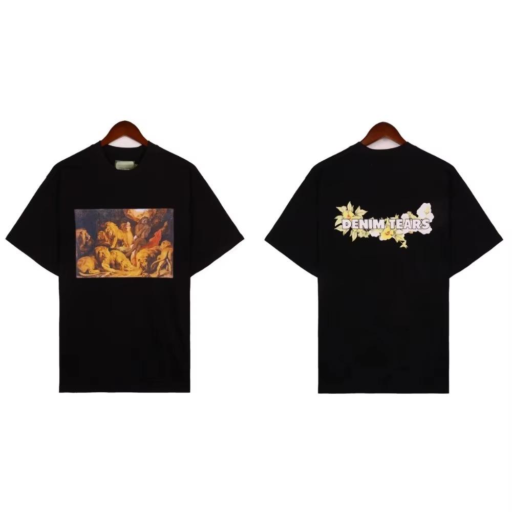 2024 Summer Trend Cotton T-shirt Men Women Brand Short Sleeve Tshirt Clothes Luxury Designer Tee Hip Hop Tops T Shirt Streetwear