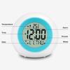 Creative Ball Alarm Clock Colorful Glow Digital Table Clock Snooze Electronic Clock With Temperature Humidity Calendar Display