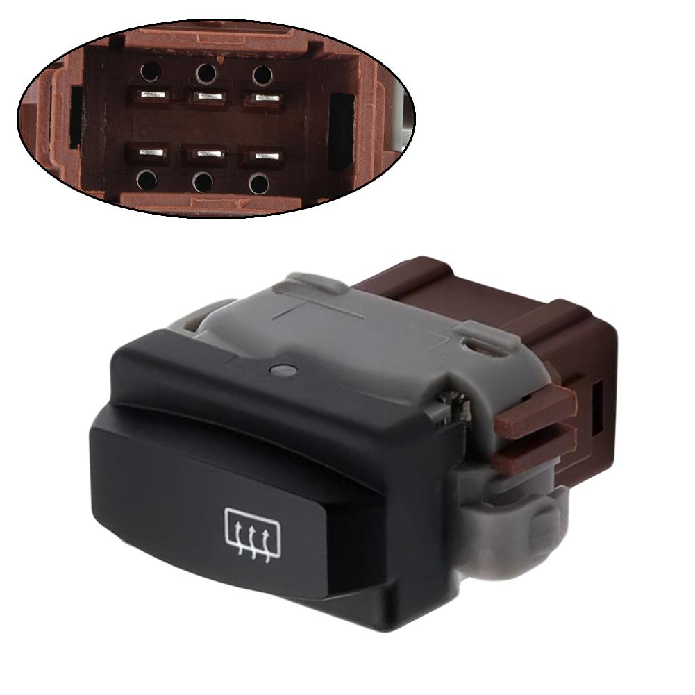 253507278R Кнопка переключателя обогрева 25350-7278R 6-контактная Для Renault Для Logan Для DusI 2011 2012 2013 2014 Запасная кнопка