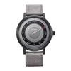 Trendy Men's Fashion Watch Creative Waterproof Wristwatch Casual Leather Strap Quartz Watch for Men