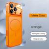 Оригинальный стеклянный матовый чехол для телефона Nano Matte для iPhone 17 16 15 14 13 Pro Max 17 Air Магнитный для Magsafe Беспроводная зарядка Бронированный Funda