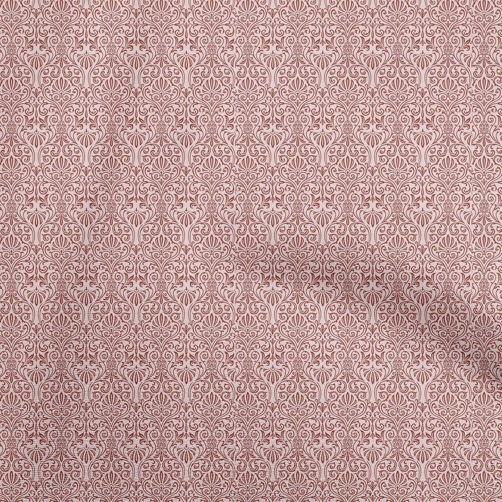 oneOone Хлопковая гибкая пыльно-фиолетовая ткань дамасская ткань для шитья напечатанная ткань для рукоделия по ярдам 40 дюймов