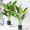 18 Leaves Artificial Plants Potted Plant Large 82 CM Artificial Banana Tree Garden Living Room Bedroom Balcony Decoration