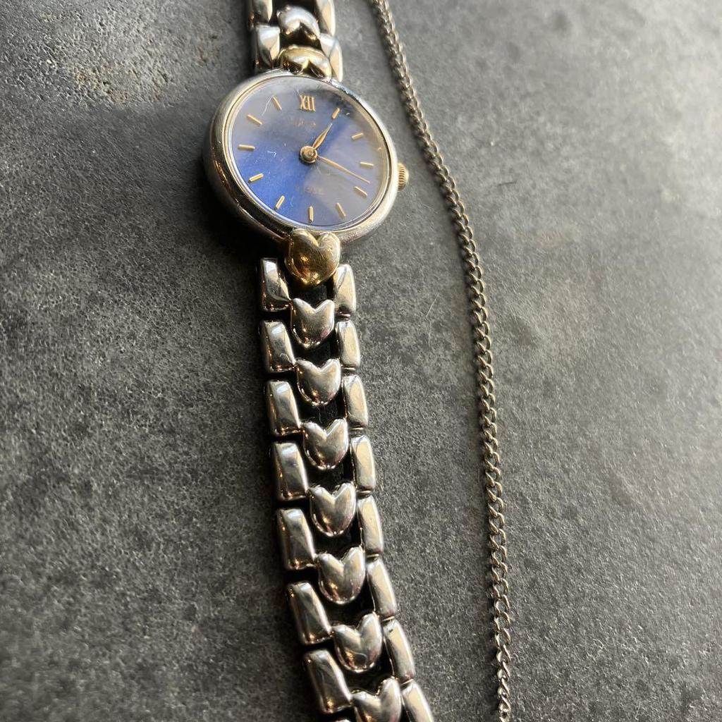 [Б/У] Проверено и работает женские часы SEIKO Tissé с браслетом-сердечком