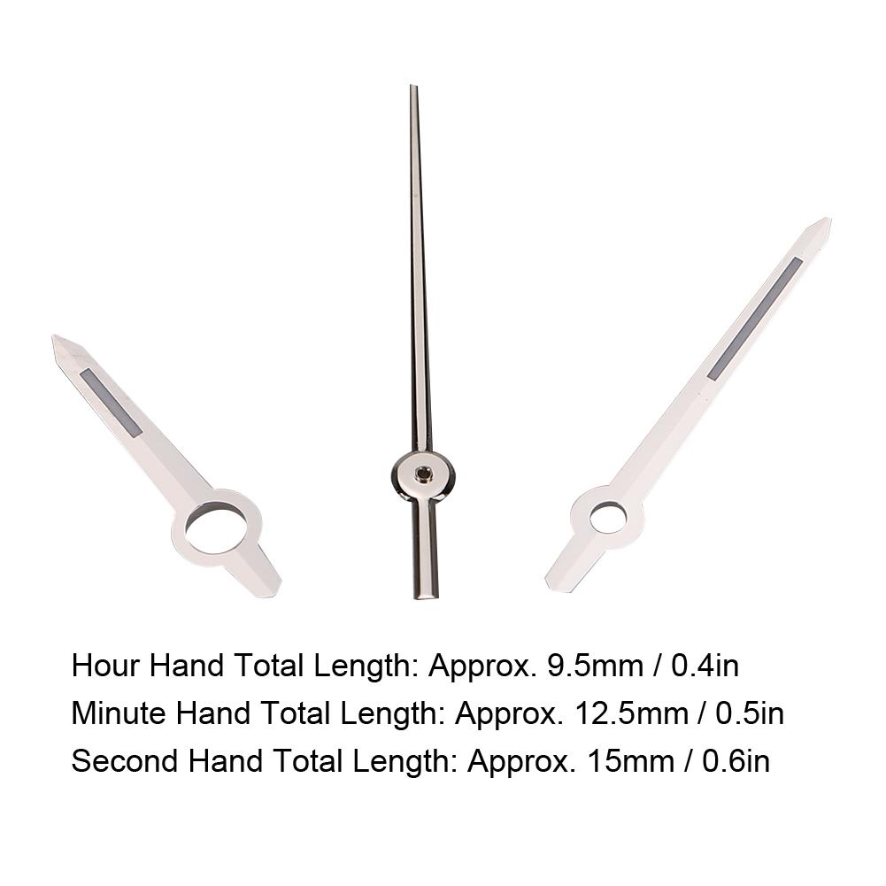 3169 Silver Watch Hour Minute Second Hands Watch Needles Fit for ETA2836 Movement Male Watch