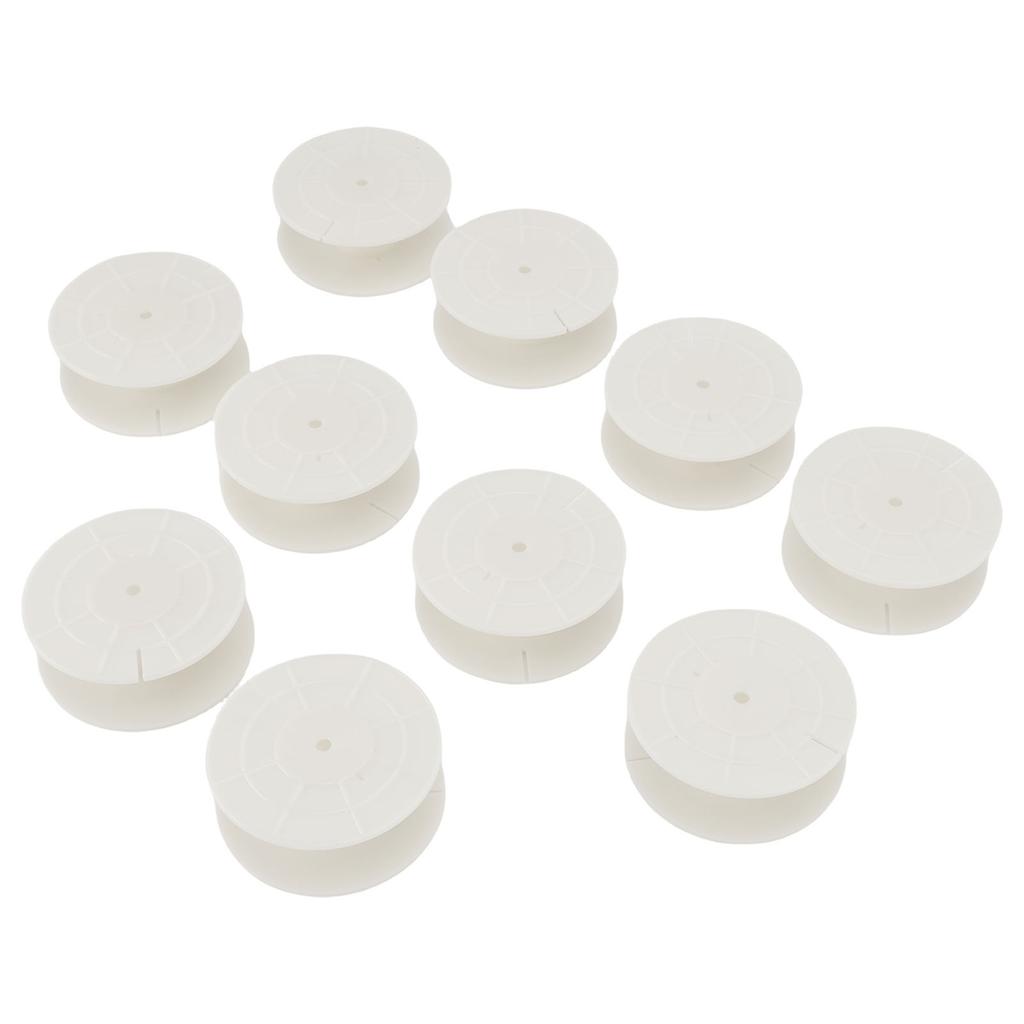 10PCS Empty Cord Spools Audible Winding Reel Coil Storage Organizer for Speaker Cables Inductor Coils 80mm Diameter