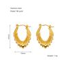 Cross-border European and American high-end stainless steel plating18K Gold vintage design hollow green eye earrings