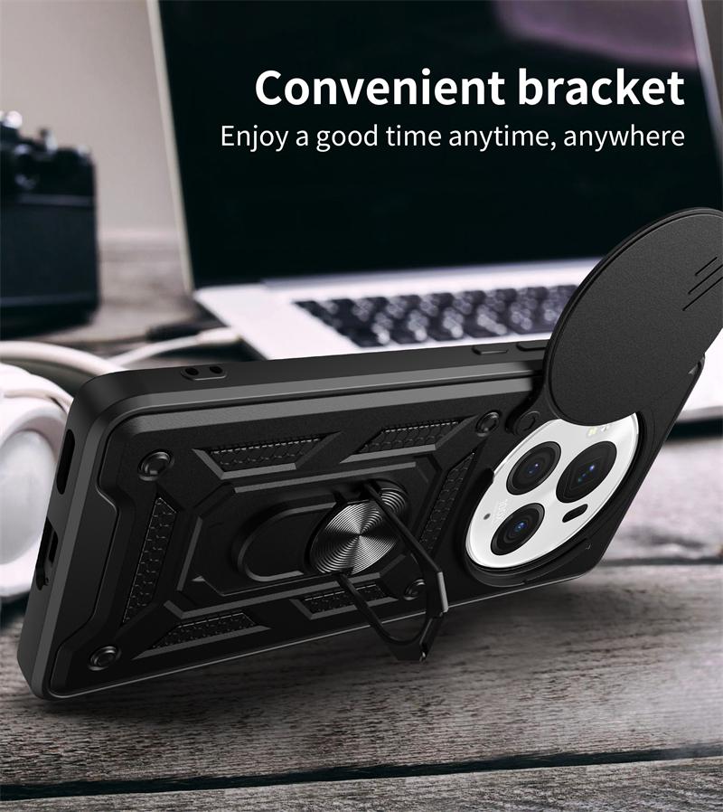 Чехол для Honor Magic6 Pro, защитный противоударный защитный чехол для телефона Honor Magic 6 Pro 6Pro, автомобильный держатель, кольцо, задняя крышка